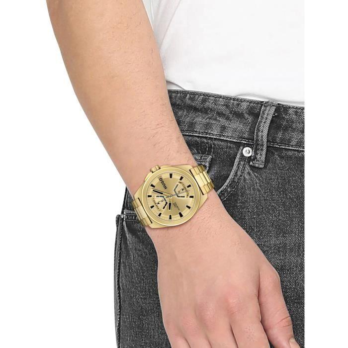 Montre - HUGO - Expose - Mouvement Quartz - Bracelet en cuir - Résistance à l'eau 50m