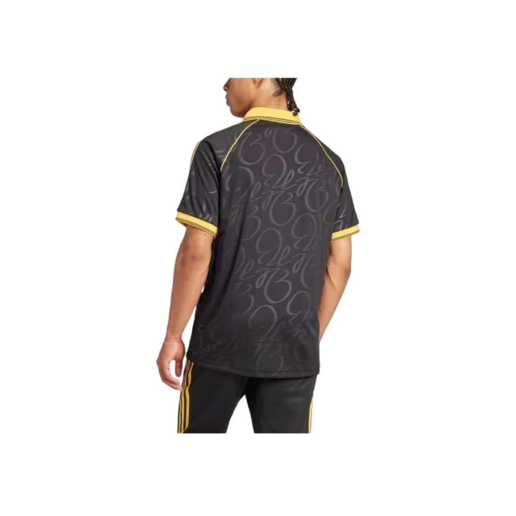 adidas Originals Jude Bellingham Series Logo Comfortable Sports Football Shirt Men Tops Black IM7918