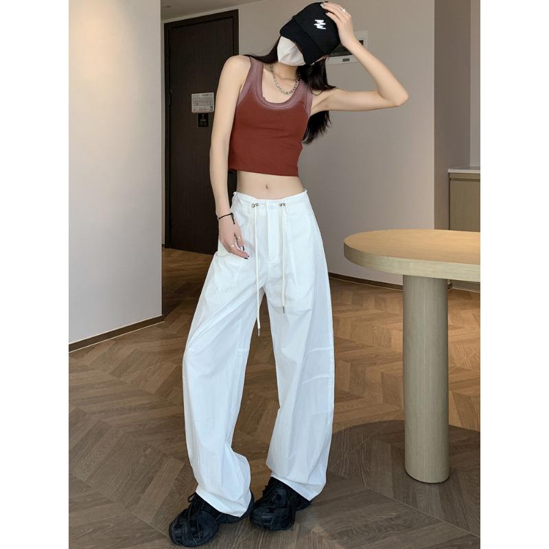 Frühling und Sommer Neue Schnelltrocknende Amerikanische Weitbein-Hose