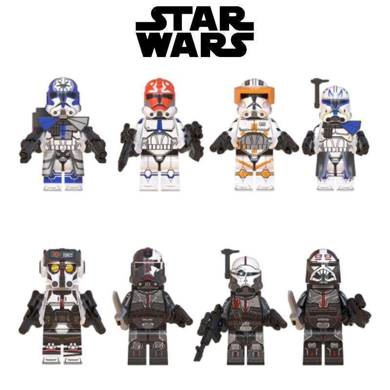 Blocks 8pcs Building Minifigure Clone Ahsoka Troopers Figure Fans Gift
