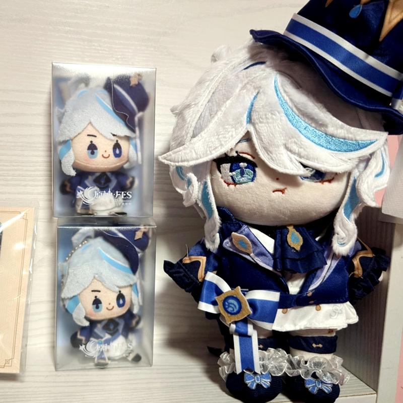 20cm Focalors Cotton Doll Toys Genshin Impact Dress-up Puppet Furina De Fontaine 12cm Plush Pendant Gift for Children Adult Gift