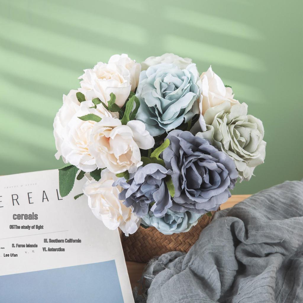 10% Off Clearance: INS Rose Bouquet Artificial Flowers for Home Decor and Wedding Bouquets