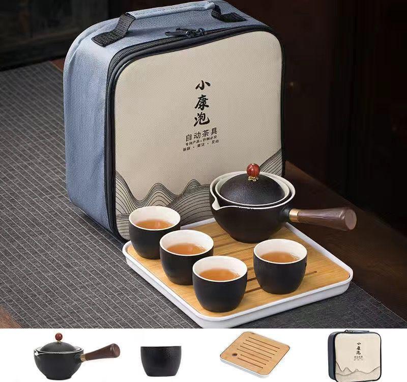 Conjunto de chá kung fu chinês, 19 estilos, conjunto de chá para viagem, cerâmica, portátil, bule, infusor, xícara de chá para chá