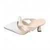 Women's Satin Pointed Toe Bowknot Summer French Style Vintage Style Slippers - Perfect for Daily Wear
