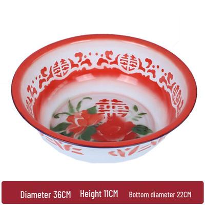 Traditional Chinese Enamel Multi-Purpose Basin