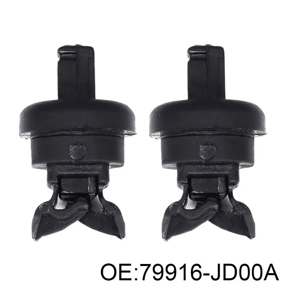 2Pcs Car Parcel Shelf Clips Car Back Trunk Parcel Shelf String Hanger Car Clips Interior Accessories for Nissan Qashqai J10 A7O5 чёрный