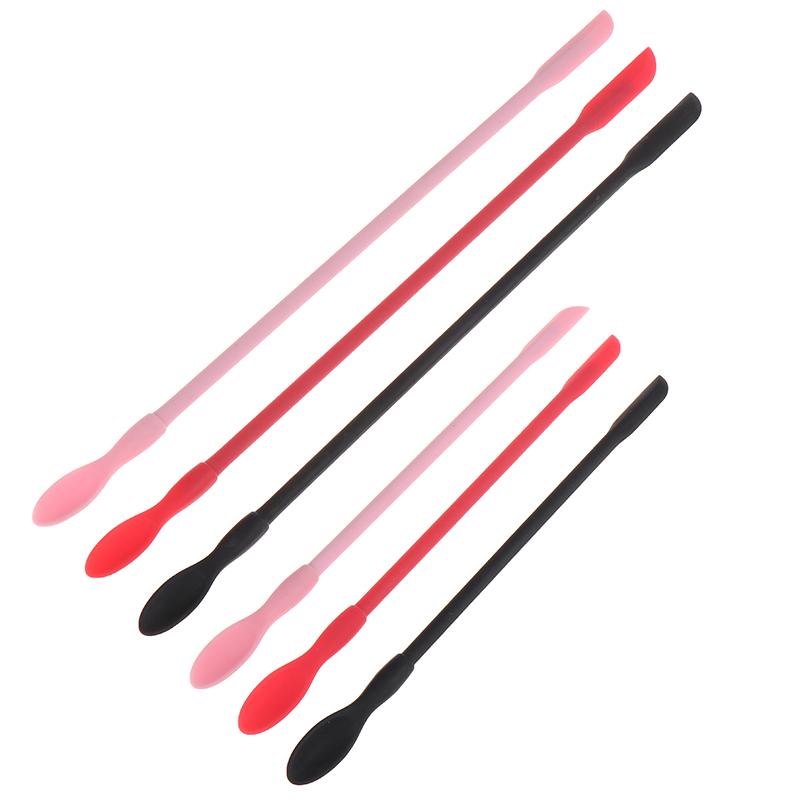 Mini Silicone Spatula Thin Jar Bottle Silicone Scraper Gadget Face Mask Brush Flexible Scraper Kitchen Utensils BPA Free