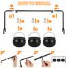 Halloween Candy Bowl Decorations Cauldron Bowls with Iron Rack, Halloween Party Decorations Candy Bucket