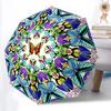 1pc Butterfly Mandala Automatic Umbrella - Automatic Opening And Closing, Sturdy Iron Frame, Formal Occasions Yy251018124