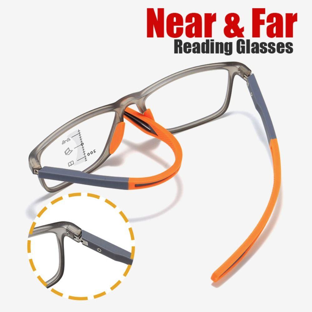 Blue Ray Blocking Anti-Blue Light Reading Glasses Progressive Near Far Multifocal Hyperopia Glasses Eye Protection Ultralight