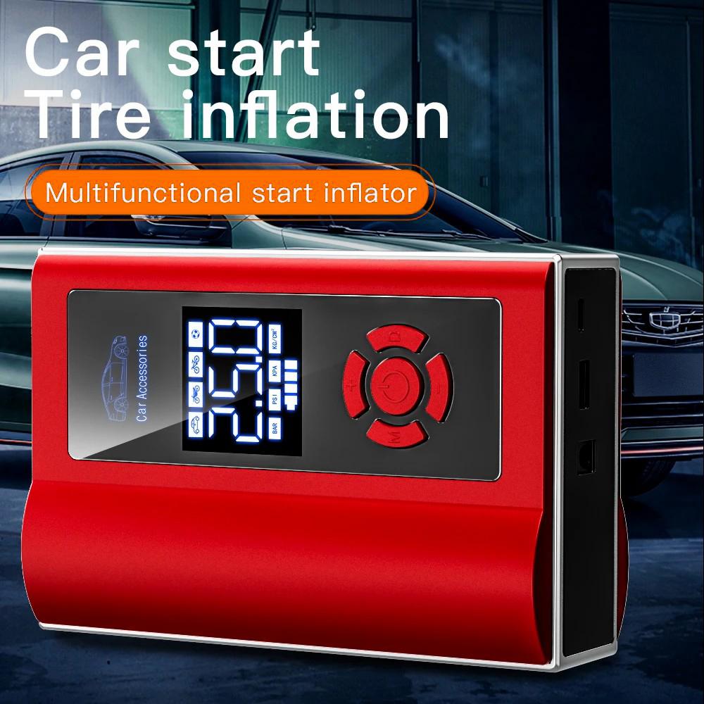 

AI8 12V Car Air Pump Emergency Flashlight Power Supply Portable Phone Charger Red