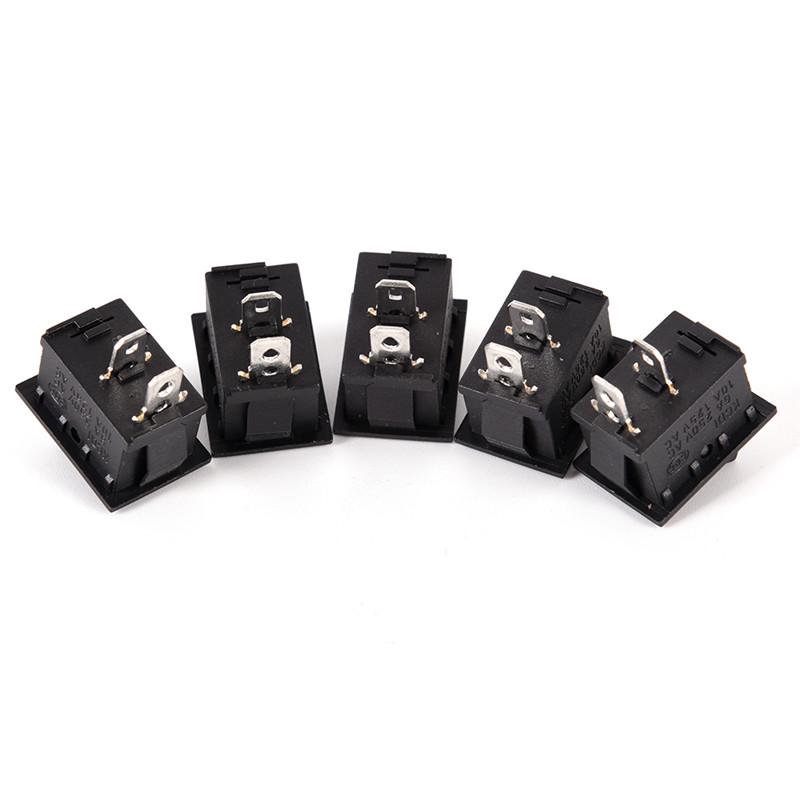 10 Stück Los 2 Pin 12V Auto Boot Runder Punkt Licht Ein/Aus Wippschalter Werkzeug