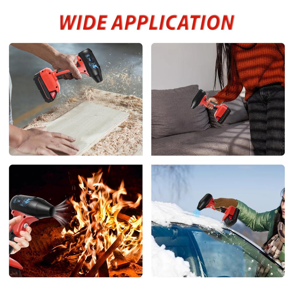 Brushless Jet Blower For Milwaukee 18V Battery 130000RPM 4-Speed Control Violent Turbo Fan Electric Air Duster (No Battery)