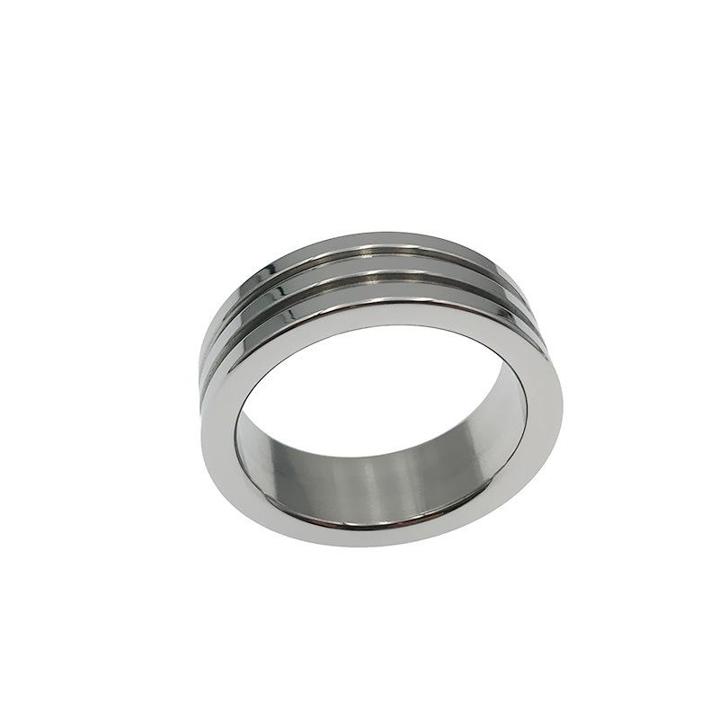 Stainless Steel Penis Ring Lock Essence Widened Weight-Bearing Sex Toys Alternative Passion Sex Tools Adult Toys Binding Set