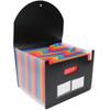 Neomate 24-Pocket Expanding File Organizer | A4/Letter Size Accordion Folder with Adjustable Buckle | Portable Document