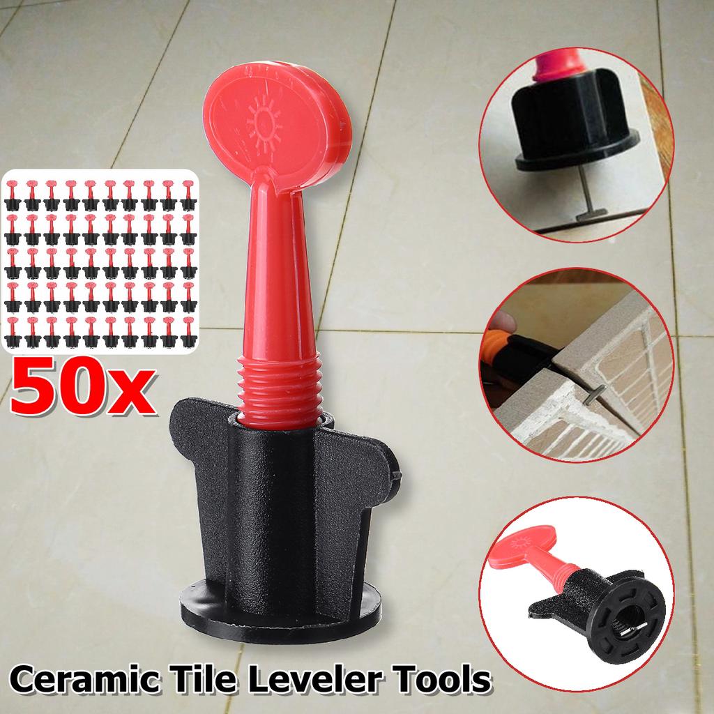Buy 50PCS Floor Flat Wall Ceramic Reusable Tile Leveler Tools Tile ...