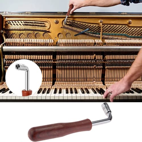Tuning Hammer, Piano Tuning Wrench, L-Shaped Wrench, Adjusts Tone, Compact and Portable Piano Tuning Tool for Koto and Piano (style1)