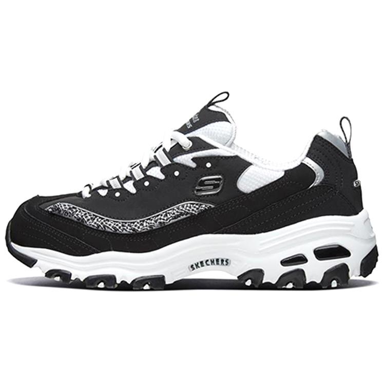 Skechers D'Lites 1.0 Mesh, Textile Classic And Versatile Cushioning Abrasion Resistant Breathable 13090-BKW
