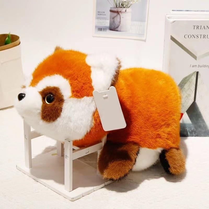 Adorable Realistic Panda Plush Toy Cuddly Reversible Raccoon Stuffed Animal
