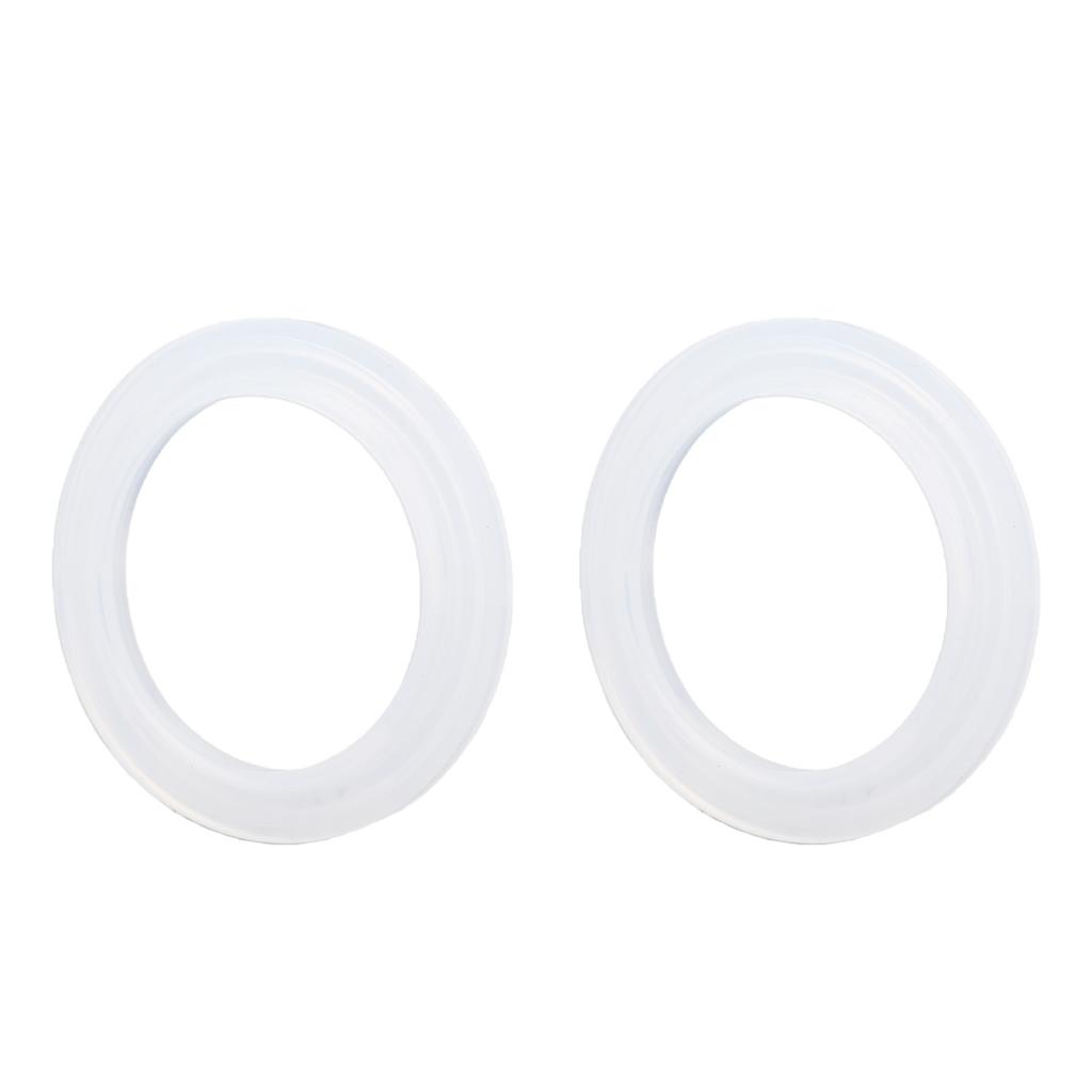 2 Pcs 51mm Silicone Steam Ring Replacement for Petrus PE3320 3606 Coffee Machine Grouphead Gasket