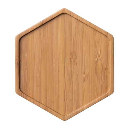 

RIVERET Honeycomb Coaster, Round, 11.5cm, Bamboo, Dishwasher Safe, RV-506