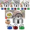 Elegant Stainless Steel Whistling Kettle Versatile Colors Modern Design Ideal For Everyday Use