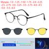 Lentilă Blocare Lumină Albastră Anti 3 în 1 Cadru Mic Oval Personalizat Polarizat Optic Miopie Ochelari de Soare Clip Metalic Strălucire Magnetic