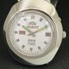 GENUINE VINTAGE ORIENT CRYSTAL AUTOMATIC JAPAN MENS WHITE DIAL WATCH a706311-1