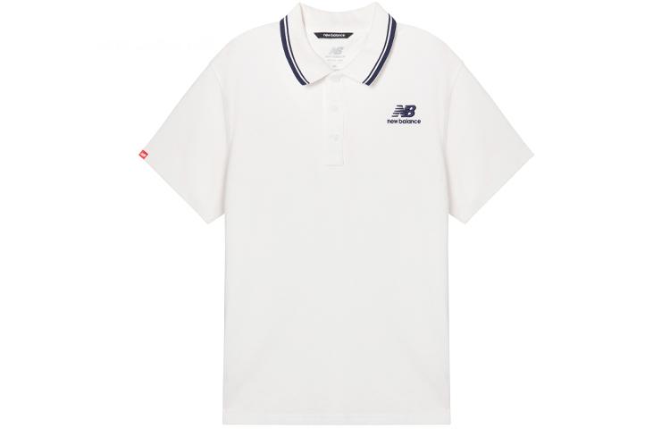 New Balance Polo Shirt Men s White AMT01983-WT L
