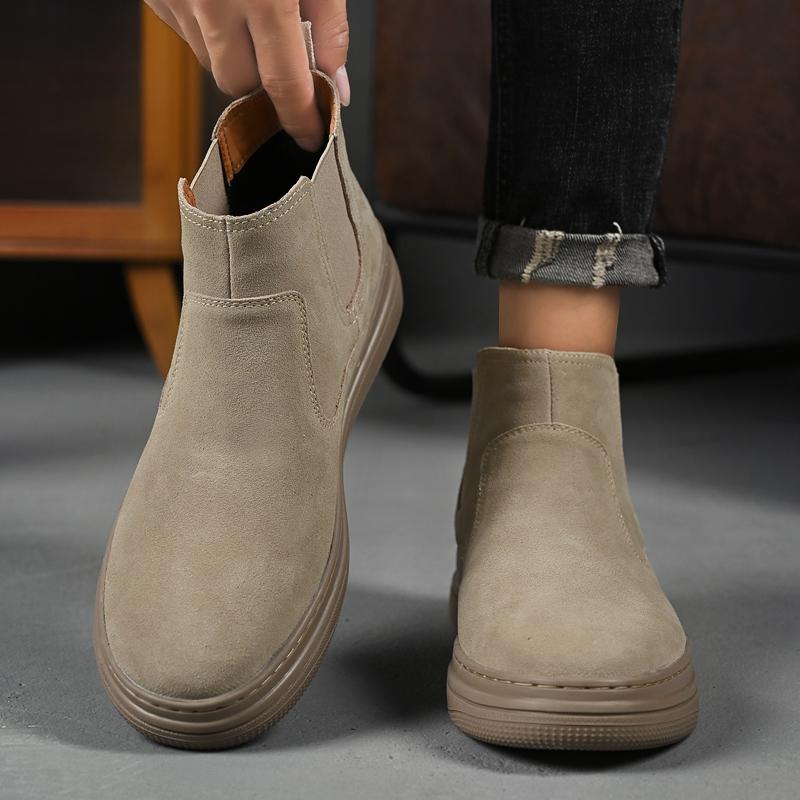 Módní pánské boty z pravé kůže Minimalistické a trendy designové styly Denní kancelářská venkovní volnočasová chůze Klasické Retro pánské boty