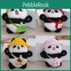 Delightful Mini Plush Panda Keychain Doll Cuddly Stuffed Animal Pendant