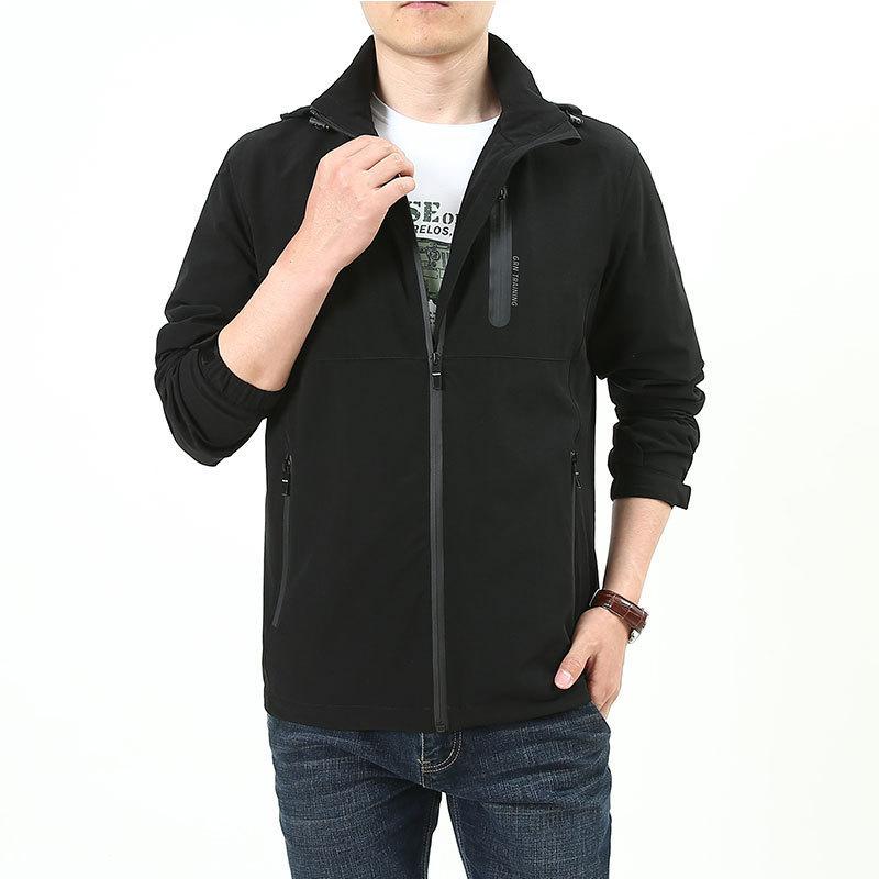 

Куртка мужская весенне-осенняя куртка молодежная новая эластичная повседневная большого размера модная мужская куртка 5XL