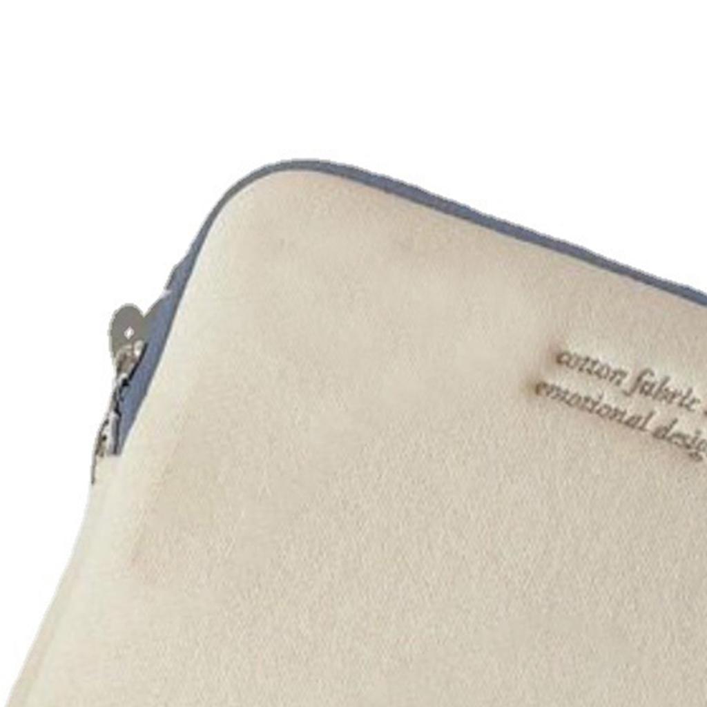 Tablet Sleeve Case Simple Stylish Soft Cotton Cloth Anti Impact Light Bag for IOS Tablet 13 To 14in
