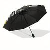 Badtz Maru,Kawaii Automatic Folding Umbrella Simple 8 Rib Design, Bright Cartoon Pattern, Durable Iron Frame, Suitable For Travel, Outdoor,