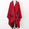 Ethnic Style Shawl Cape Women'S Warmth Tibet Grassland Qinghai Lijiang Xinjiang Travel Photo Scarf