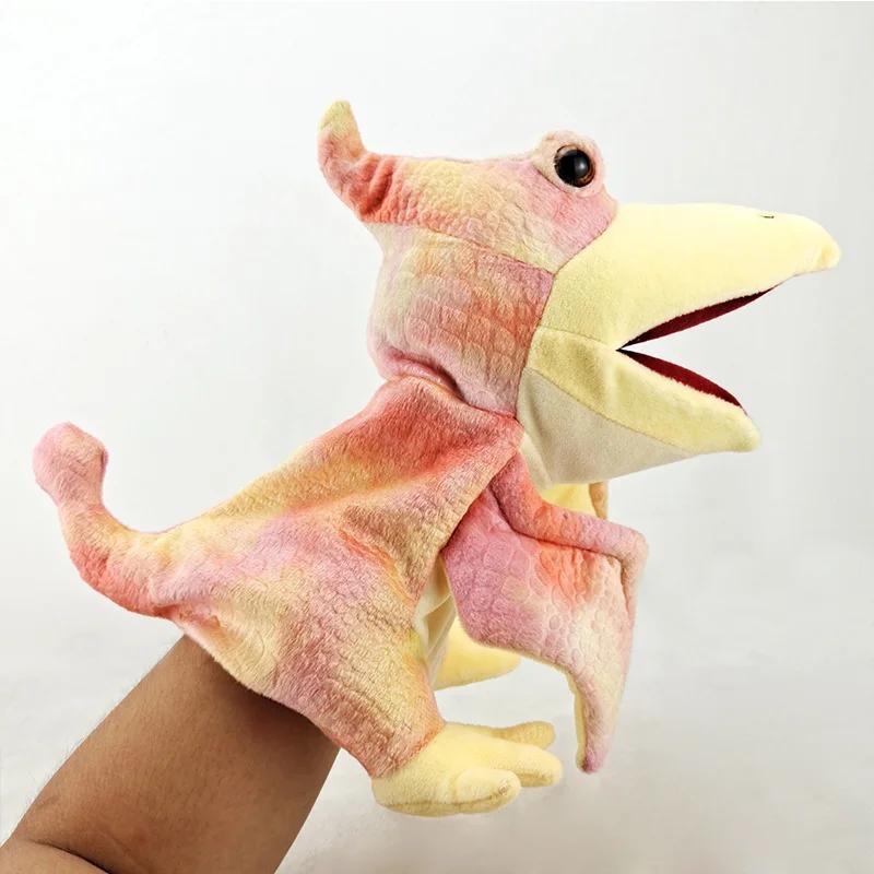 Animal Plush Doll Soft Stuffed Toys Dinosaur Triceratop Tyrannosaurus Hand Puppets for Baby Children Girls