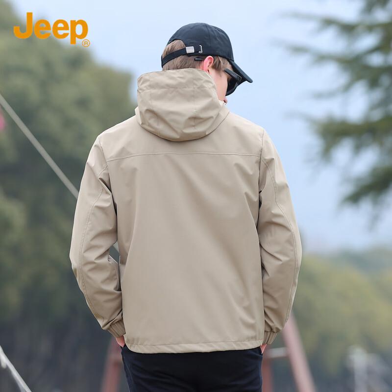JEEP Men's Spring Hooded Outdoor Jacket