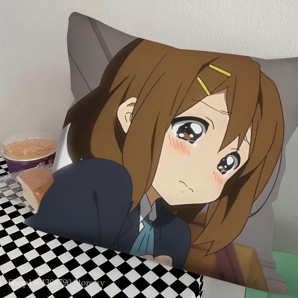 1pc K-ON Pillow Case Square Bedroom Sofa Leisure Comfort Cushion Car Living Room Home Decoration