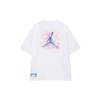 Jordan Next Stop Dongdan Series Cloud Logo Print Round Neck Short Sleeve Drop Shoulder T-Shirt Men Tops White FD6555-100
