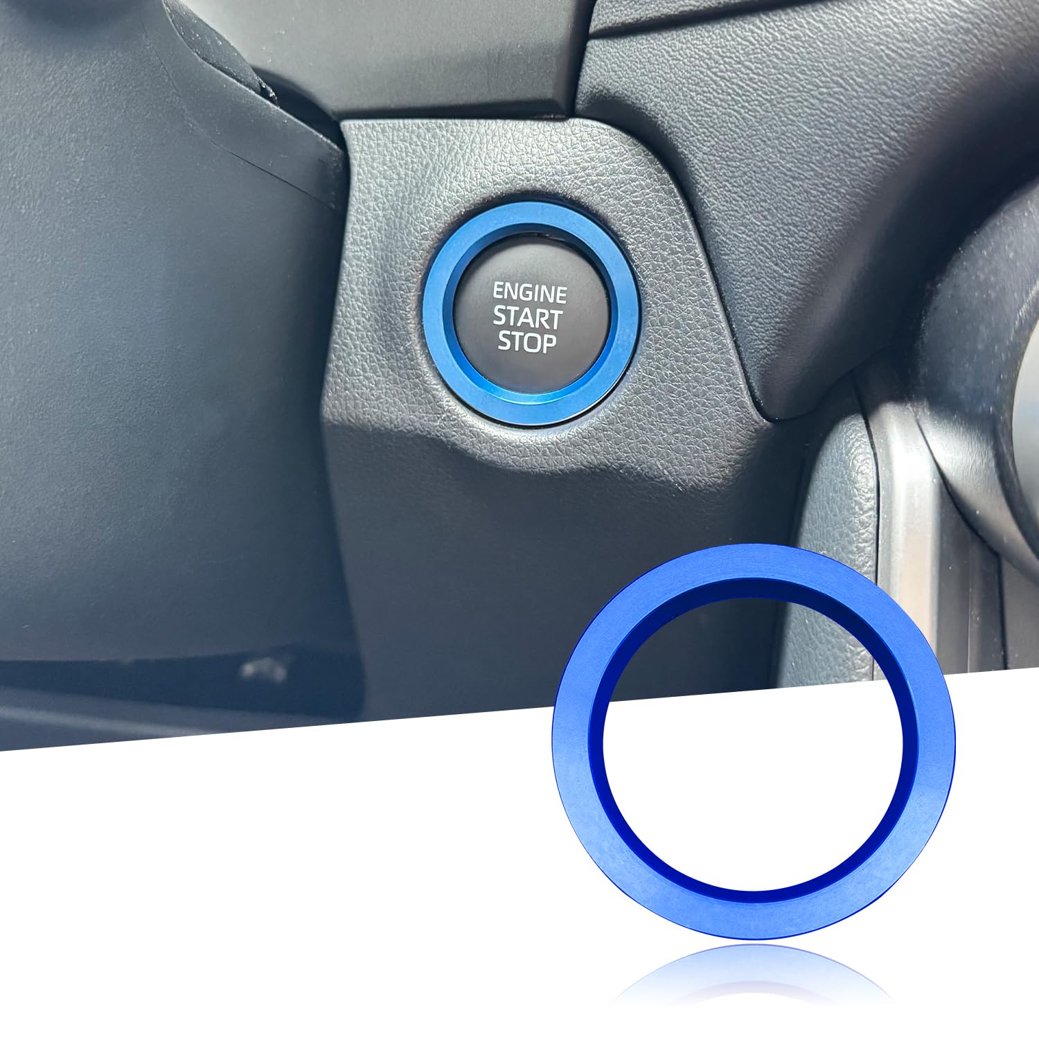 

MEKOMEKO CY-QDQL Новое Алюминиевое Кольцо Стартера Запуска Двигателя, Специально для Toyota Corolla Cross Yaris синий