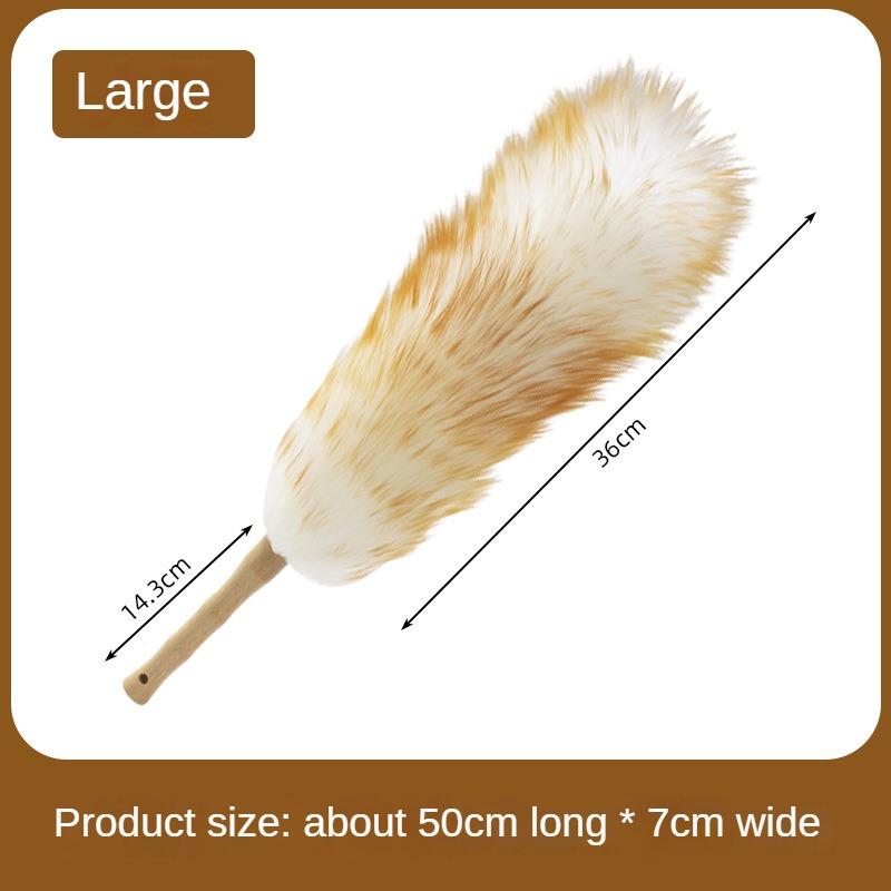 Eco-Friendly Pure Wool Duster Multipurpose Dust Cleaning Solution Thickened Wool Feather Duster #4144