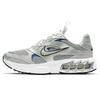 Zoom Air Fire Comfortable Trendy Shock Absorption Non-Slip Low-Top Marathon Running Shoes Women Sneaker White Silver CW3876-001