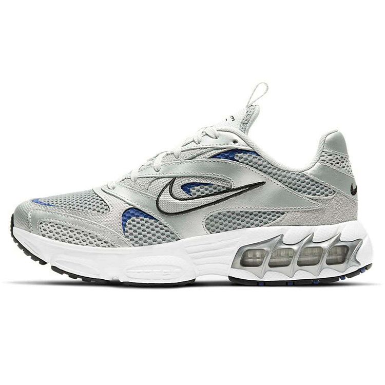 Nike Zoom Air Fire Comfortable Trendy Shock Absorption Non-Slip Low-Top Marathon Running Shoes Women Sneaker White Silver CW3876-001