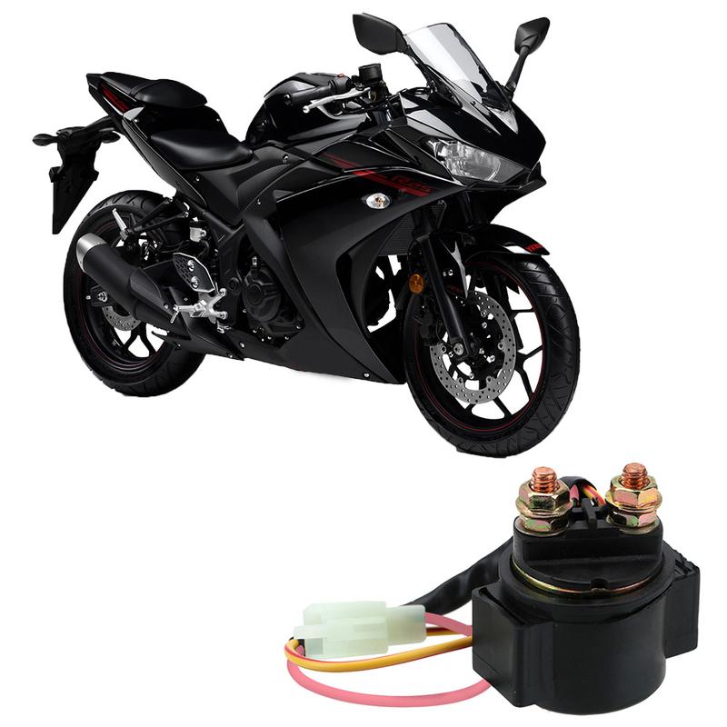 20W 1Pcs Solenoid CG125,GY6-125 Motorcycle Starter Relay 12V For Scooter ATV Karts 2 Pin 2 Wires For GY6 50cc 125cc 150cc