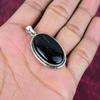 Black Tourmaline Rought Pendant, Gemstone 925 Solid Sterling Silver Jewelry Pendant, Handmade Jewelry Birthstone Pendant, Gift For Him