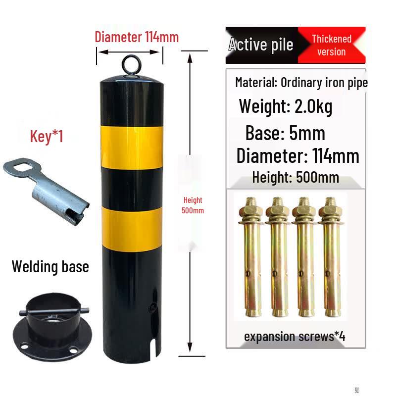 Jundingying Heavy-Duty Movable Parking Lock Post