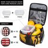 Angry Black Cat Insulated Lunch Bag for Women Children Leakproof Food Boxes Thermal Lunch Box Tote
