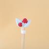 Creative and Adorable Silicone Straw with Cartoon Anime Theme for Daily Use. Mortise and Tenon Straw Holder 8, 10mm.