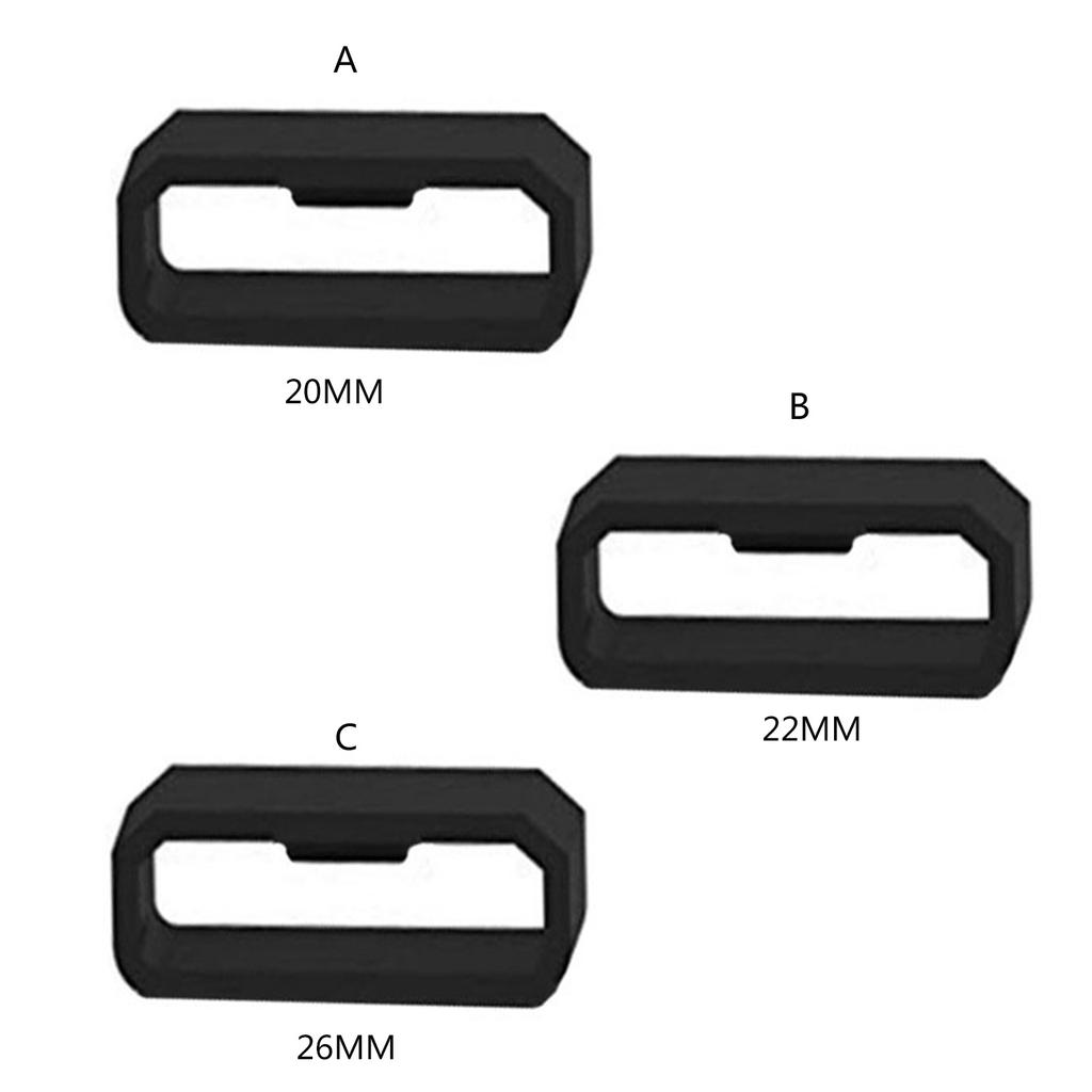 5Pcs Fastener Rings for Smartwatch Band Keeper Silicone Replacement Watch Band Loop/Holder/Retainer