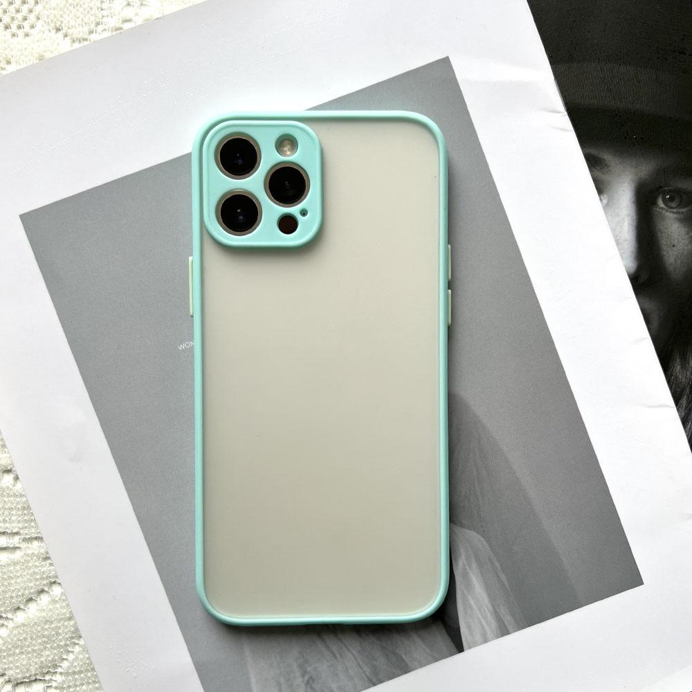 For iPhone 13 Pro Max Shockproof Bumper Clear Phone Case For iPhone 12 11 Pro Max XR X XS 7 8 Plus Soft Silicon Matte Hard Cover